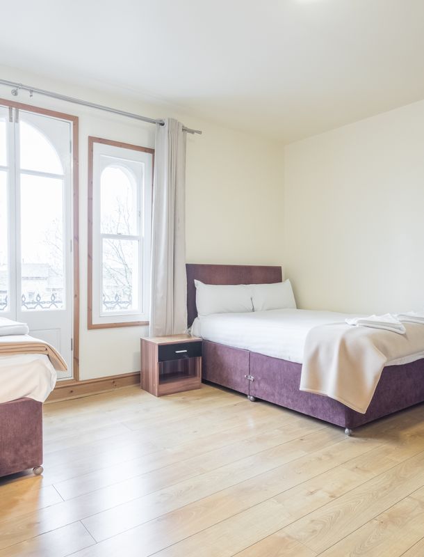 Twin room desk